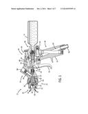 FLUID THROUGH NEEDLE FOR APPLYING MULTIPLE COMPONENT MATERIAL diagram and image