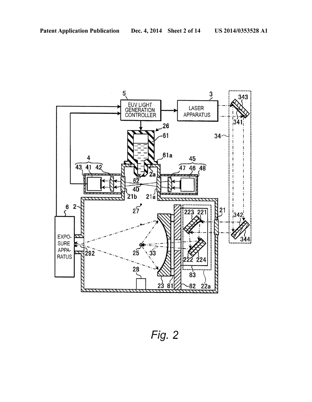 EXTREME ULTRAVIOLET LIGHT GENERATION APPARATUS AND CONTROL METHOD FOR     LASER APPARATUS IN EXTREME ULTRAVIOLET LIGHT GENERATION SYSTEM - diagram, schematic, and image 03