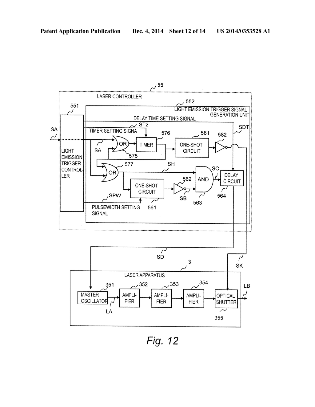 EXTREME ULTRAVIOLET LIGHT GENERATION APPARATUS AND CONTROL METHOD FOR     LASER APPARATUS IN EXTREME ULTRAVIOLET LIGHT GENERATION SYSTEM - diagram, schematic, and image 13