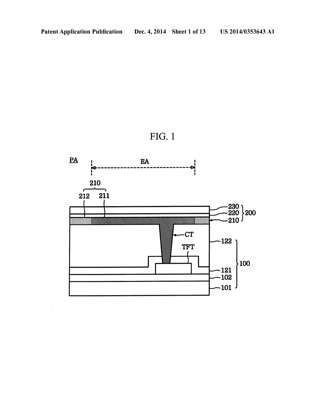 ORGANIC LIGHT EMITTING DISPLAY DEVICE AND METHOD OF MANUFACTURING THE SAME - diagram, schematic, and image 02