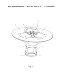 APPARATUS AND METHOD FOR CLAMPING A COMPONENT ON A ROTATING MACHINE PART diagram and image