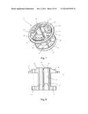 APPARATUS AND METHOD FOR CLAMPING A COMPONENT ON A ROTATING MACHINE PART diagram and image