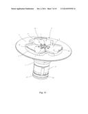 APPARATUS AND METHOD FOR CLAMPING A COMPONENT ON A ROTATING MACHINE PART diagram and image