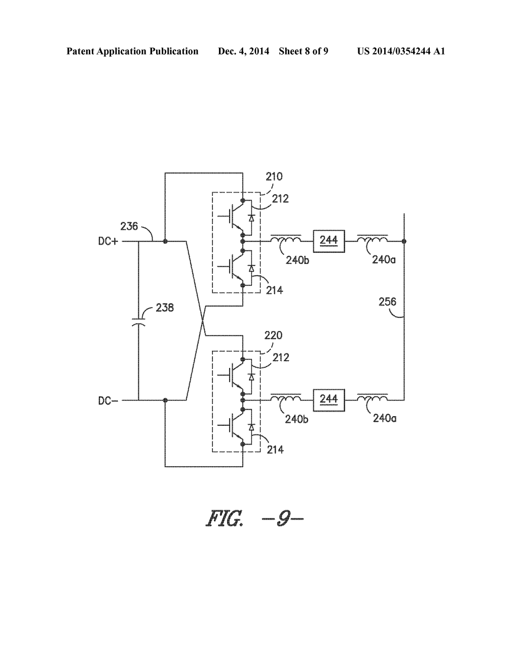 CONNECTION FOR IMPROVED CURRENT BALANCING IN A PARALLEL BRIDGE POWER     CONVERTER - diagram, schematic, and image 09