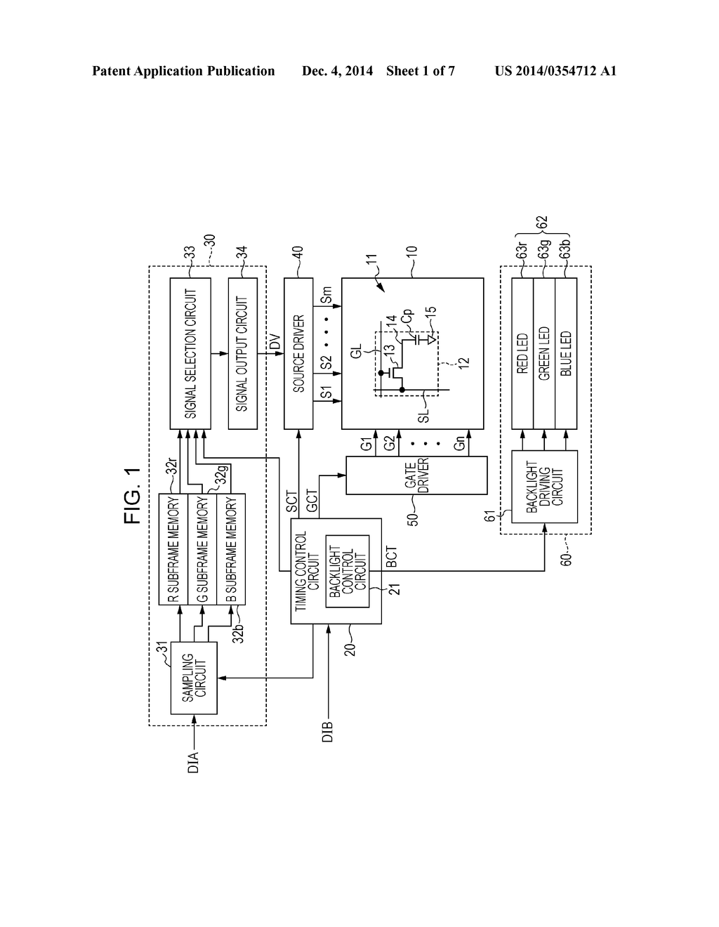 DISPLAY DEVICE AND METHOD FOR DRIVING THE SAME - diagram, schematic, and image 02