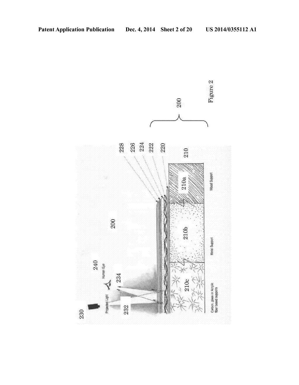 PROJECTION SCREEN WITH GOLD COATED PROJECTION RECEIVING SURFACE - diagram, schematic, and image 03