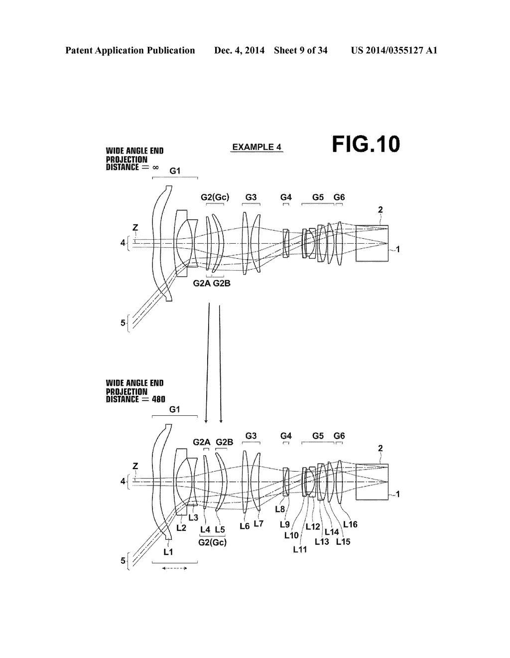 PROJECTION LENS AND PROJECTION DISPLAY APPARATUS - diagram, schematic, and image 10