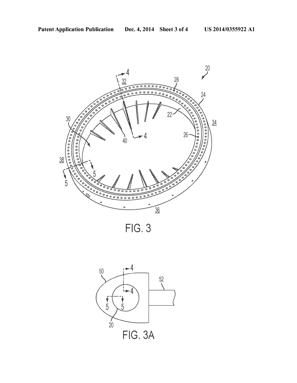 BLADE BEARING WITH SUPPORT STRUCTURE HAVING NON-UNIFORM STIFFNESS AND     METHOD MANUFACTURE - diagram, schematic, and image 04