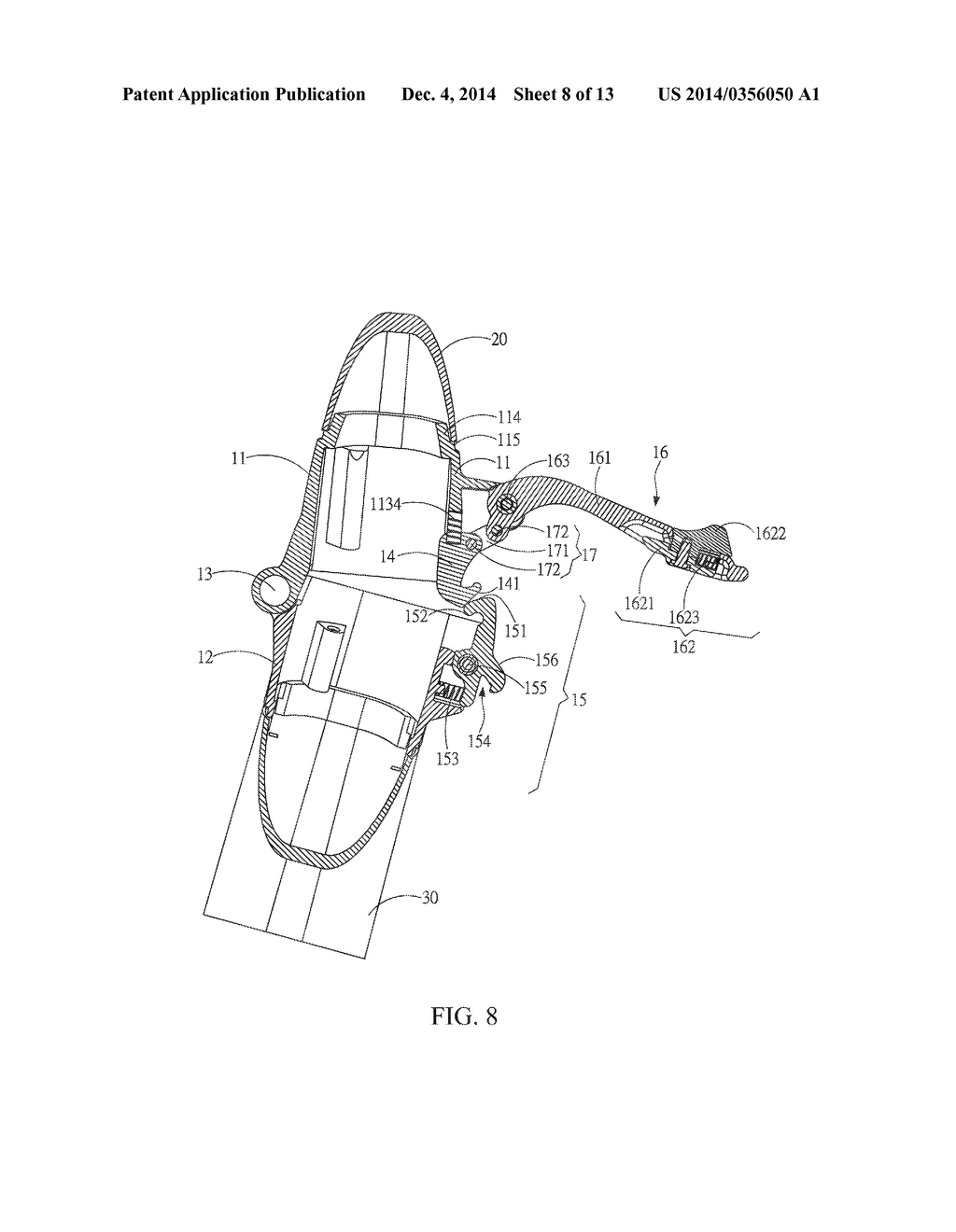 TWO STAGE QUICK-RELEASE STRUCTURE FOR FOLDABLE BICYCLE - diagram, schematic, and image 09