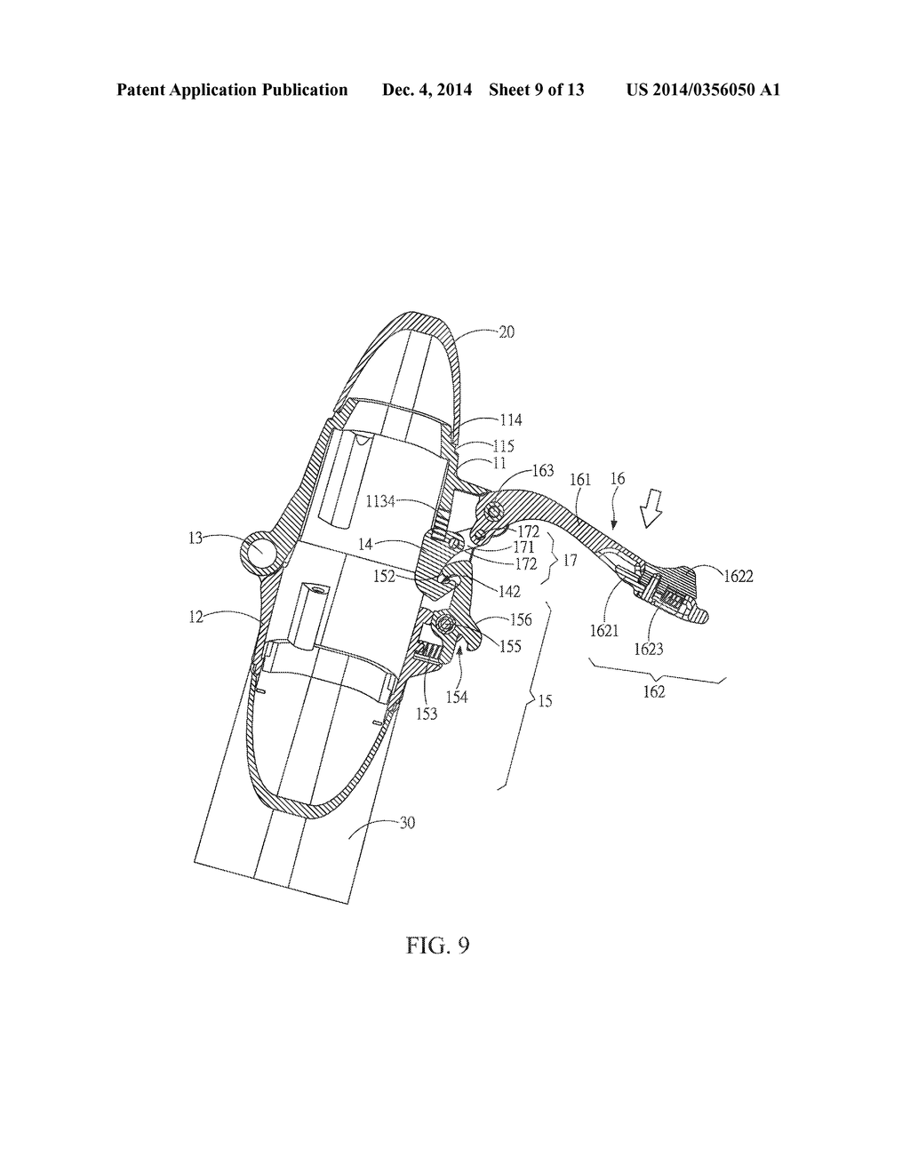 TWO STAGE QUICK-RELEASE STRUCTURE FOR FOLDABLE BICYCLE - diagram, schematic, and image 10