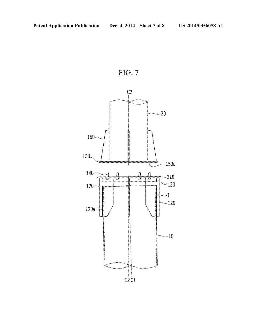 STEEL PIPE SOCKET AND METHOD OF CONNECTING STEEL PIPE PILE AND STEEL PIPE     COLUMN USING THE SAME - diagram, schematic, and image 08