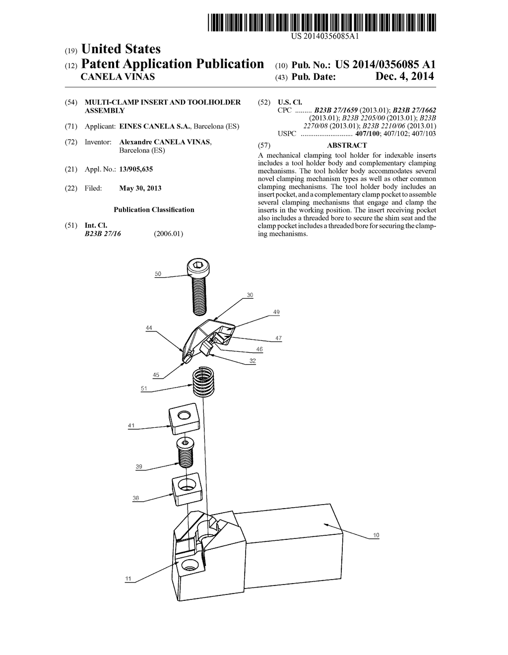 Multi-Clamp Insert and Toolholder Assembly - diagram, schematic, and image 01