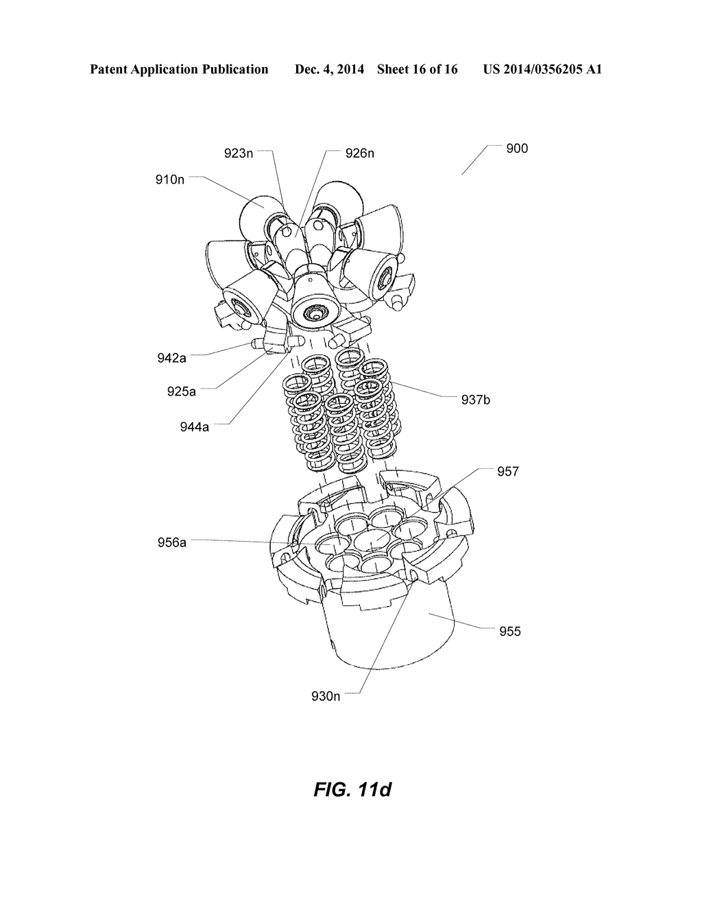 PUMP HEAD WITH INDEPENDENTLY SPRUNG OFFSET PICOTING ROLLERS - diagram, schematic, and image 17