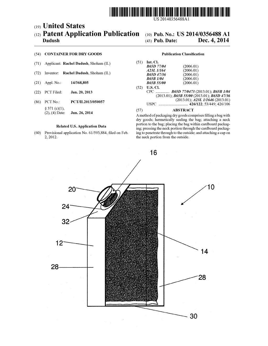 CONTAINER FOR DRY GOODS - diagram, schematic, and image 01