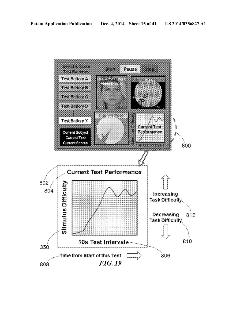 METHOD AND SYSTEM FOR QUANTITATIVE ASSESSMENT OF LETTER IDENTIFICATION     LATENCY - diagram, schematic, and image 16