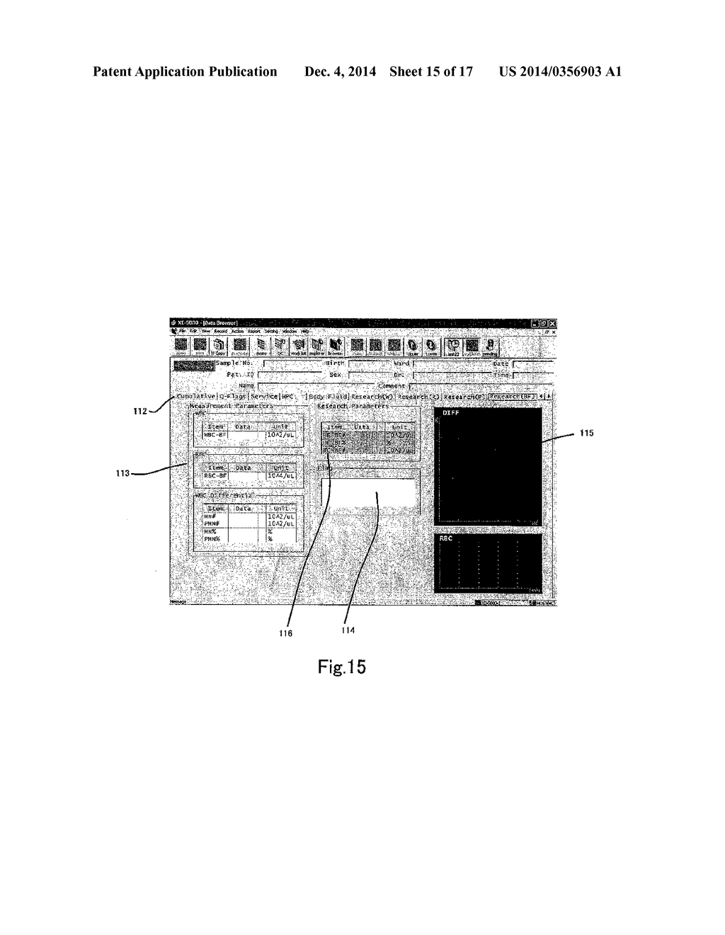 HEMATOLOGICAL ANALYZER, METHOD FOR ANALYZING BODY FLUID AND COMPUTER     PROGRAM PRODUCT - diagram, schematic, and image 16