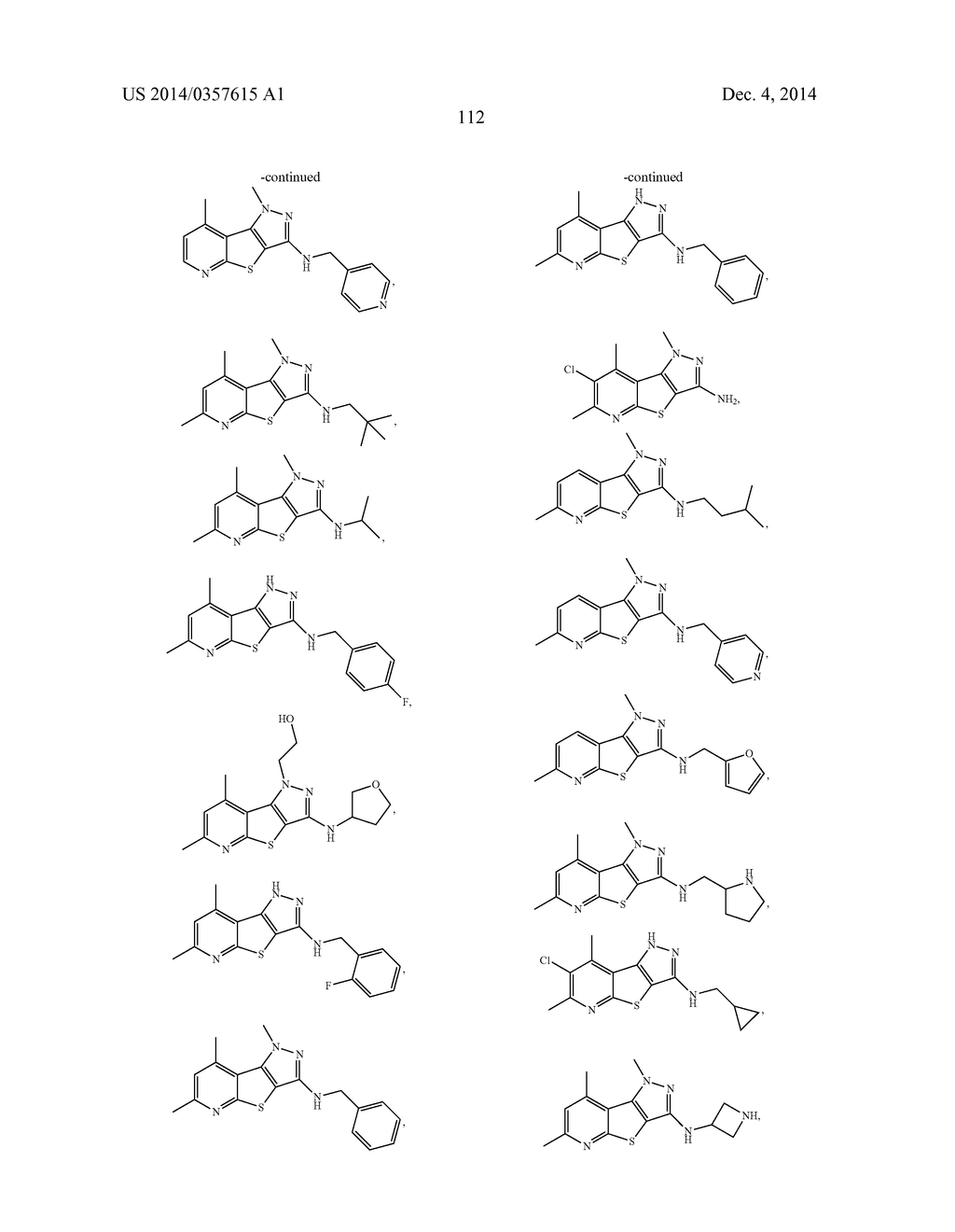 SUBSTITUTED 1H-PYRAZOLO[3',4',4,5]THIENO[2,3-B]PYRIDIN-3-AMINE ANALOGS AS     POSITIVE ALLOSTERIC MODULATORS OF THE MUSCARINIC ACETYCHOLINE RECEPTOR M4 - diagram, schematic, and image 114