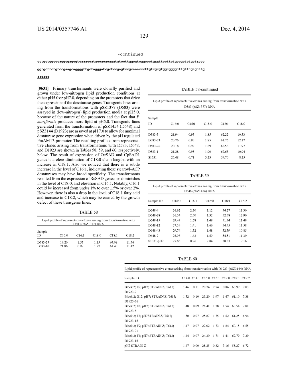 Low Polyunsaturated Fatty Acid Oils and Uses Thereof - diagram, schematic, and image 161