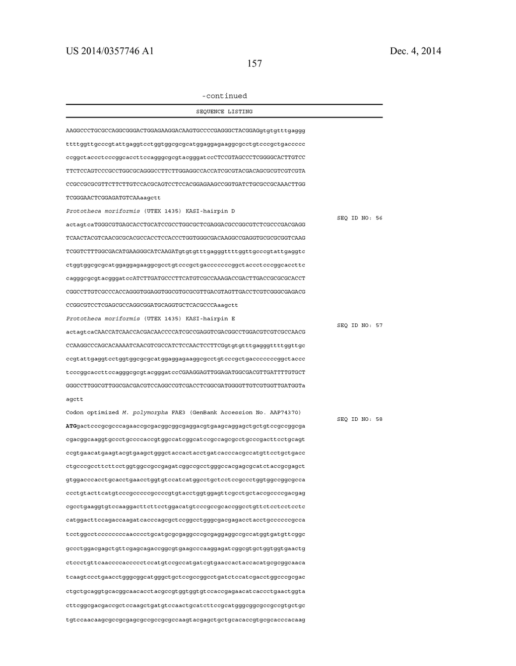 Low Polyunsaturated Fatty Acid Oils and Uses Thereof - diagram, schematic, and image 189