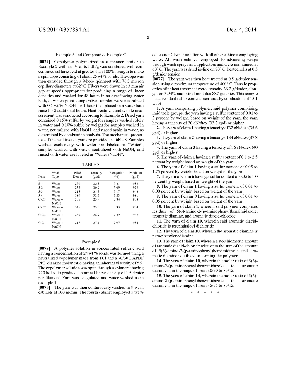 ARAMID COPOLYMER YARN HAVING LOW RESIDUAL SULFUR - diagram, schematic, and image 13