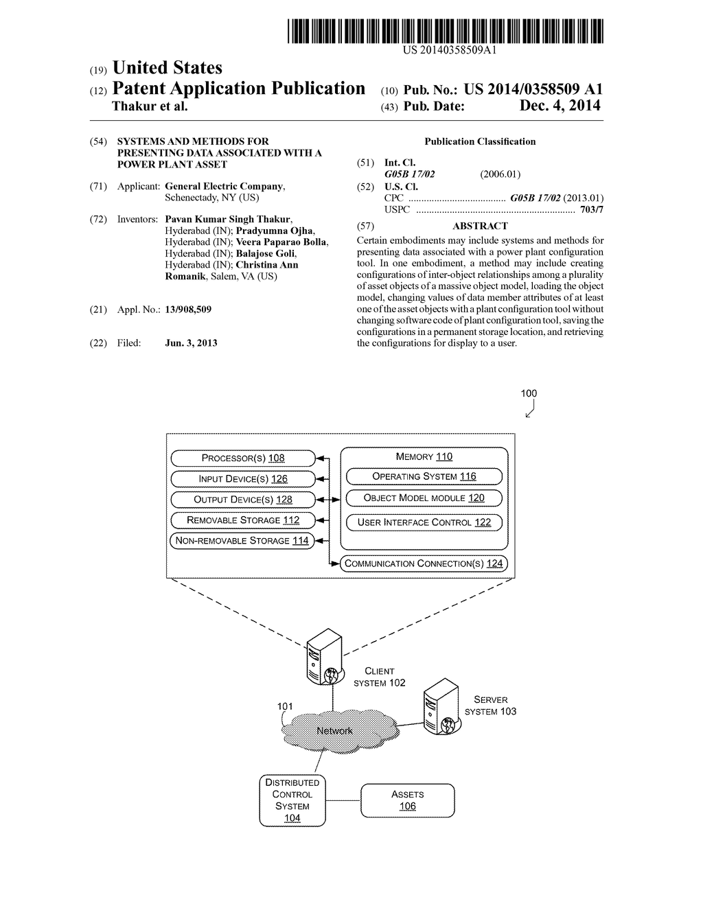 Systems and Methods for Presenting Data Associated with a Power Plant     Asset - diagram, schematic, and image 01