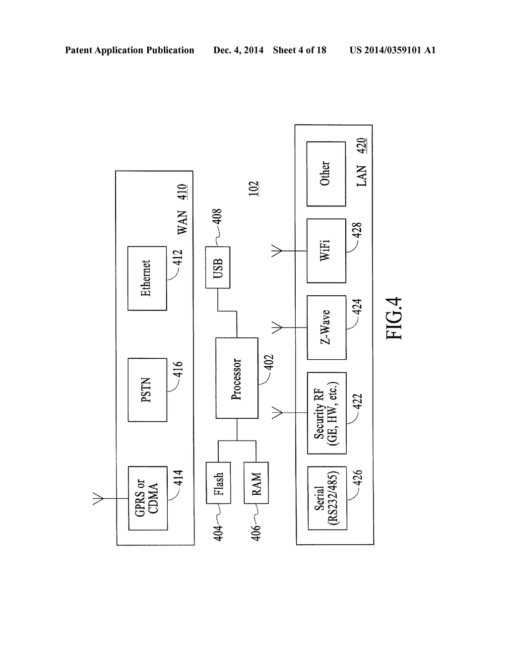 SECURITY SYSTEM WITH NETWORKED TOUCHSCREEN - diagram, schematic, and image 05