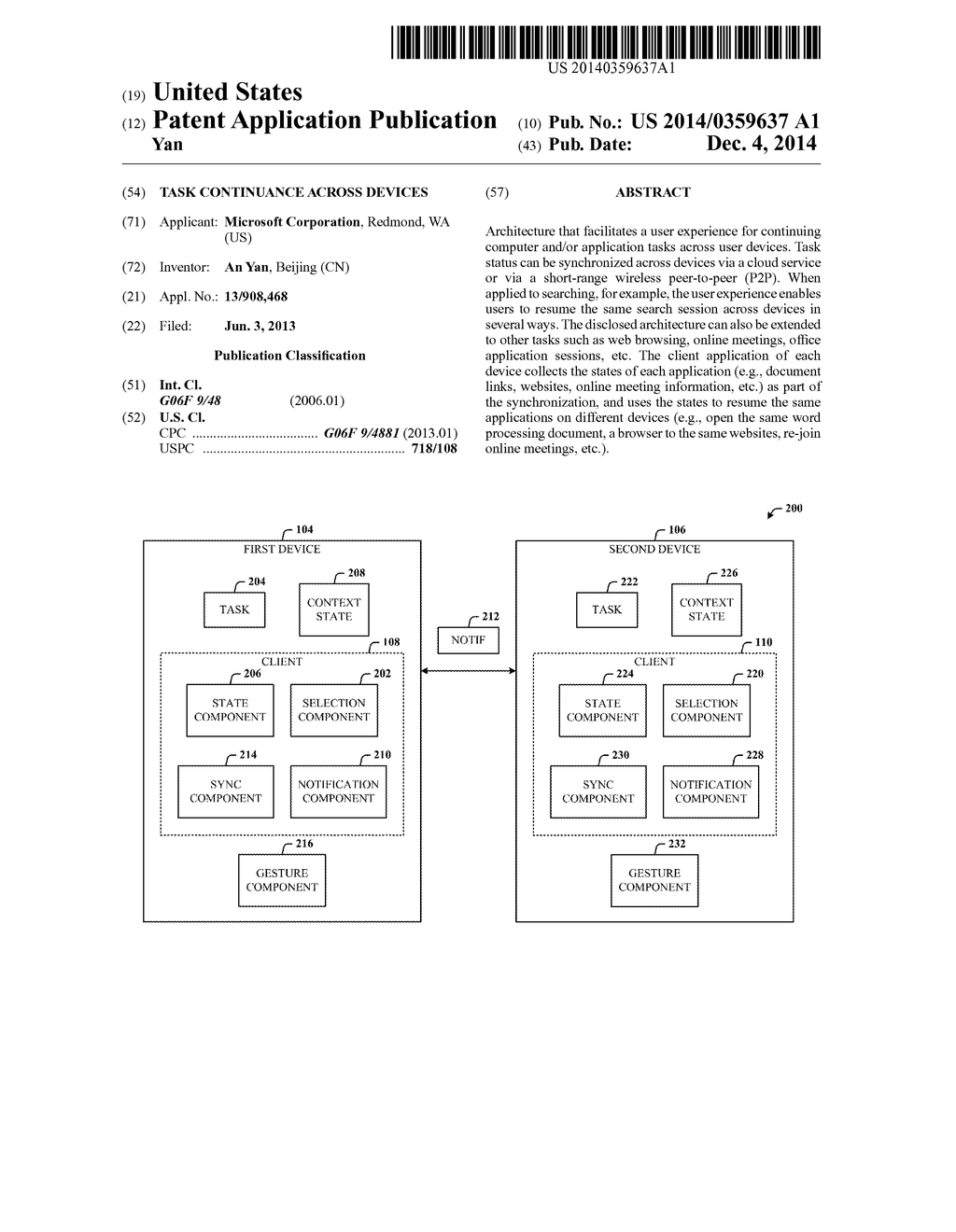 TASK CONTINUANCE ACROSS DEVICES - diagram, schematic, and image 01