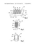 HEAD FOR AN ORAL CARE IMPLEMENT diagram and image