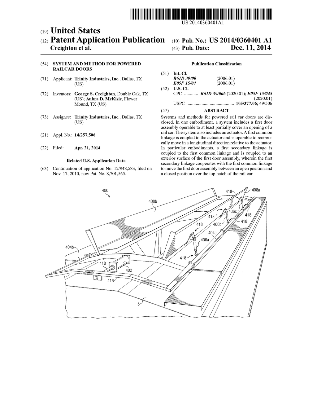 System and Method for Powered Railcar Doors - diagram, schematic, and image 01