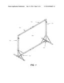 PORTABLE, COLLAPSIBLE WIND SCREEN diagram and image