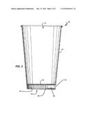 Disposable Beverage Container Adapted To Dispense An Item Through The Side     of The Container diagram and image