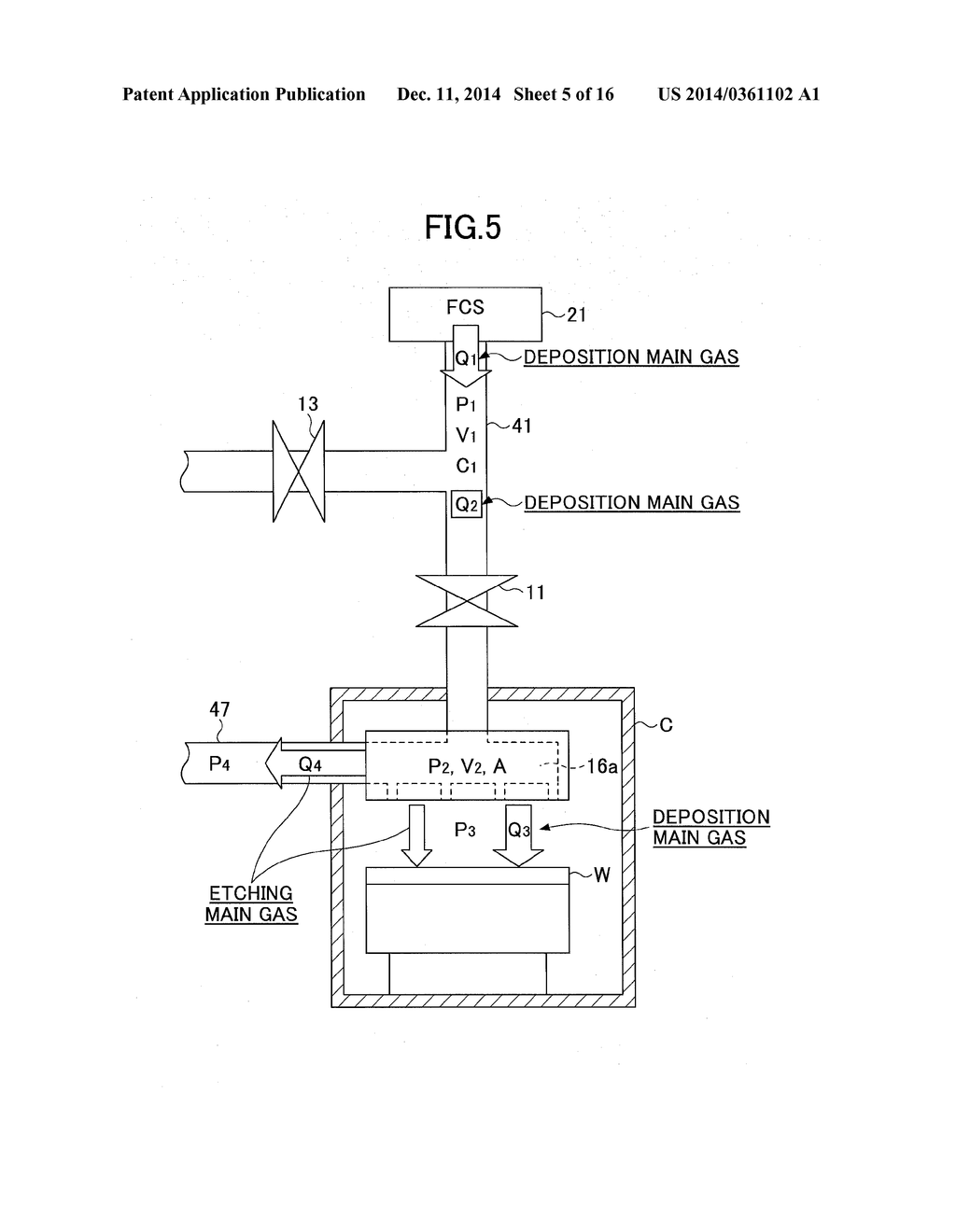 GAS SUPPLY METHOD FOR SEMICONDUCTOR MANUFACTURING APPARATUS, GAS SUPPLY     SYSTEM, AND SEMICONDUCTOR MANUFACTURING APPARATUS - diagram, schematic, and image 06