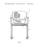 CHAIR WITH A SWIVEL BACK SUPPORT diagram and image