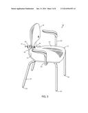 CHAIR WITH A SWIVEL BACK SUPPORT diagram and image