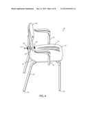 CHAIR WITH A SWIVEL BACK SUPPORT diagram and image