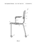 CHAIR WITH A SWIVEL BACK SUPPORT diagram and image