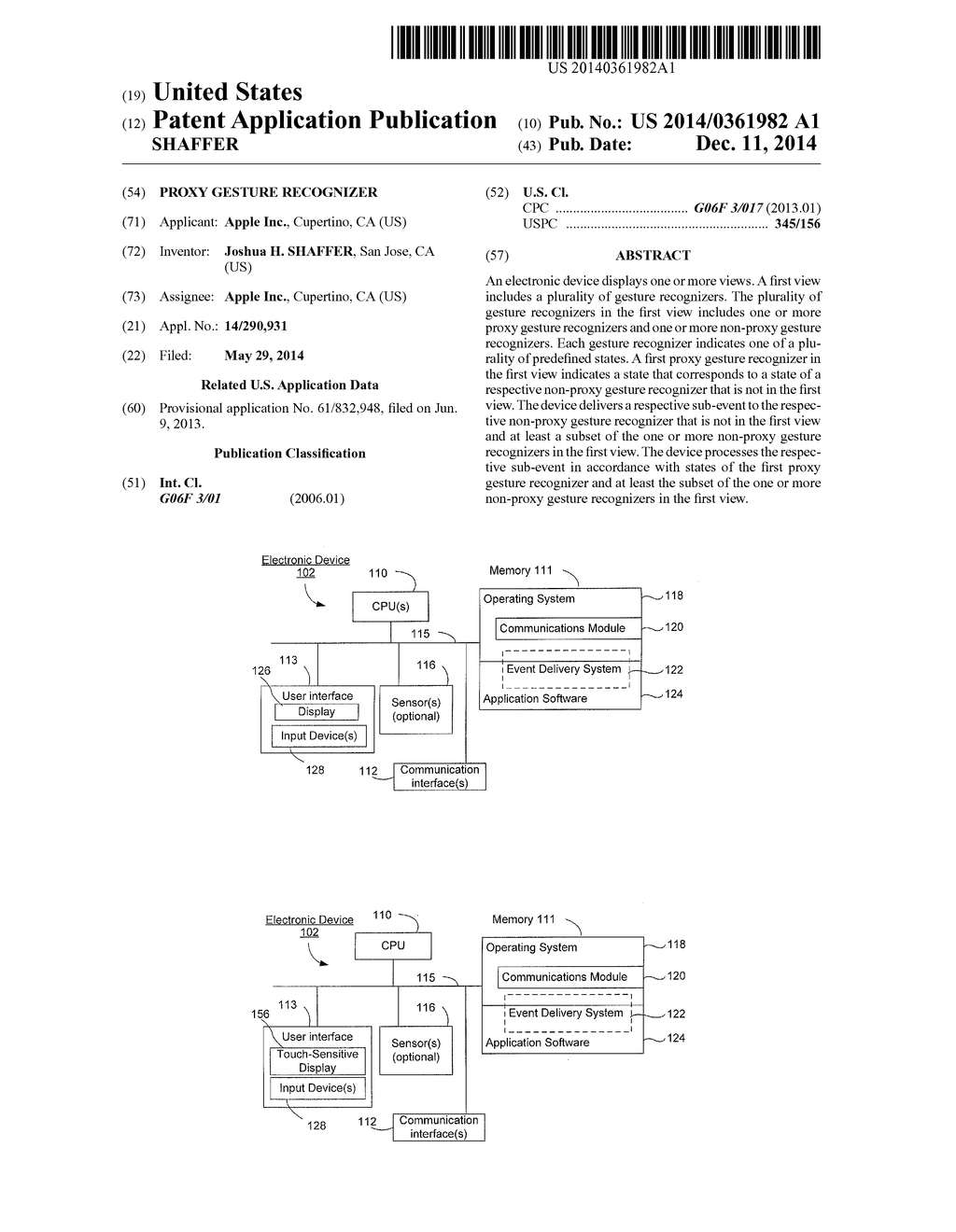 PROXY GESTURE RECOGNIZER - diagram, schematic, and image 01