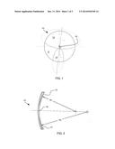 NON-PROGRESSIVE CORRIDOR BI-FOCAL LENS WITH SUBSTANTIALLY TANGENT BOUNDARY     OF NEAR AND DISTANT VISUAL FIELDS diagram and image