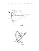 NON-PROGRESSIVE CORRIDOR BI-FOCAL LENS WITH SUBSTANTIALLY TANGENT BOUNDARY     OF NEAR AND DISTANT VISUAL FIELDS diagram and image