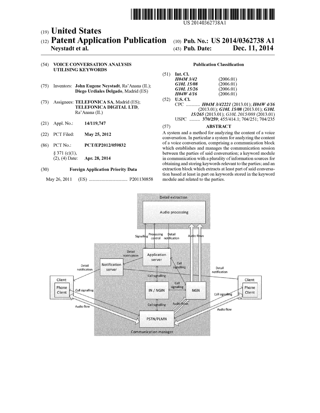 VOICE CONVERSATION ANALYSIS UTILISING KEYWORDS - diagram, schematic, and image 01