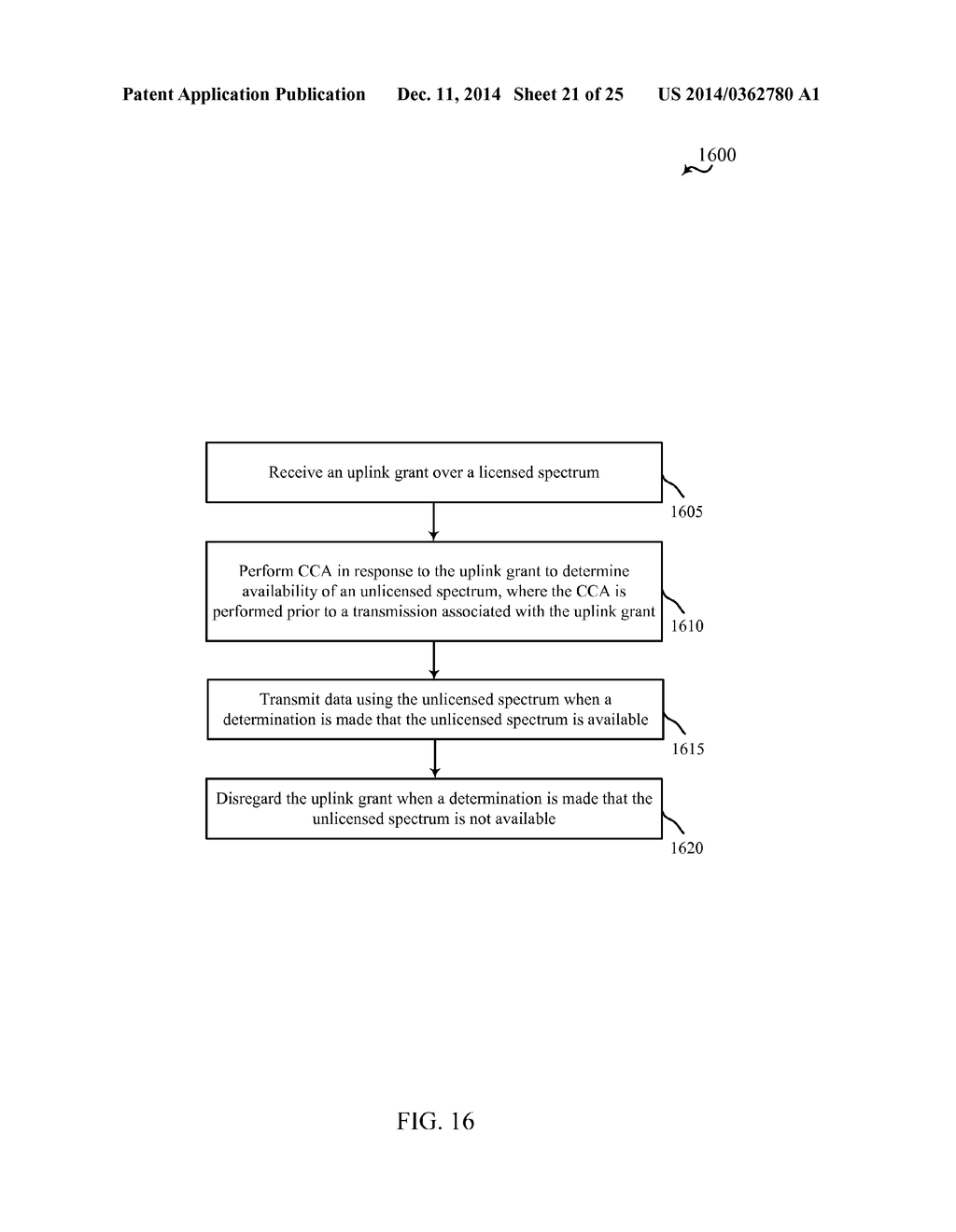 LTE/LTE-A UPLINK CARRIER AGGREGATION USING UNLICENSED SPECTRUM - diagram, schematic, and image 22