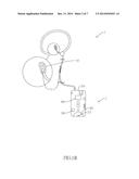 Collar/headset microphone cable control device diagram and image