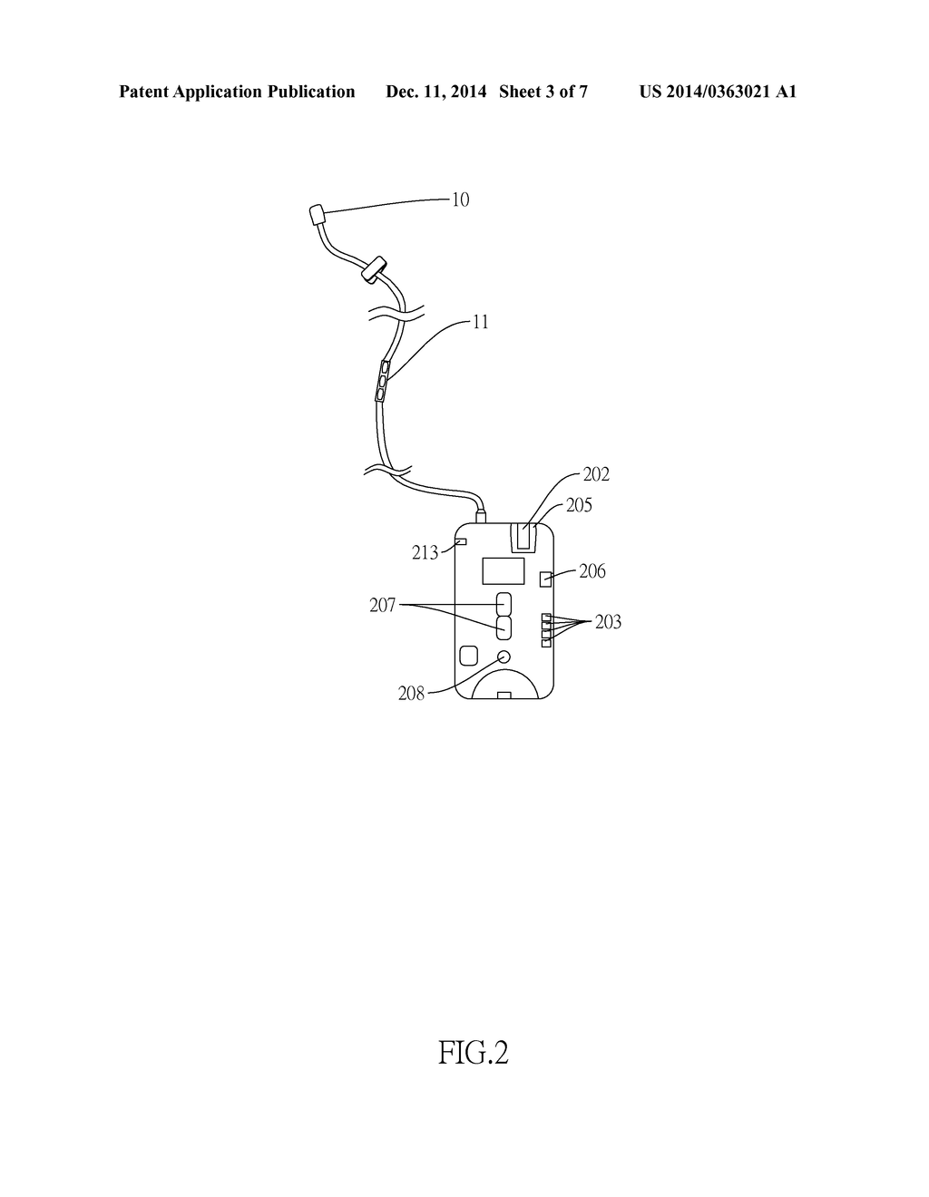 Collar/headset microphone cable control device - diagram, schematic, and image 04