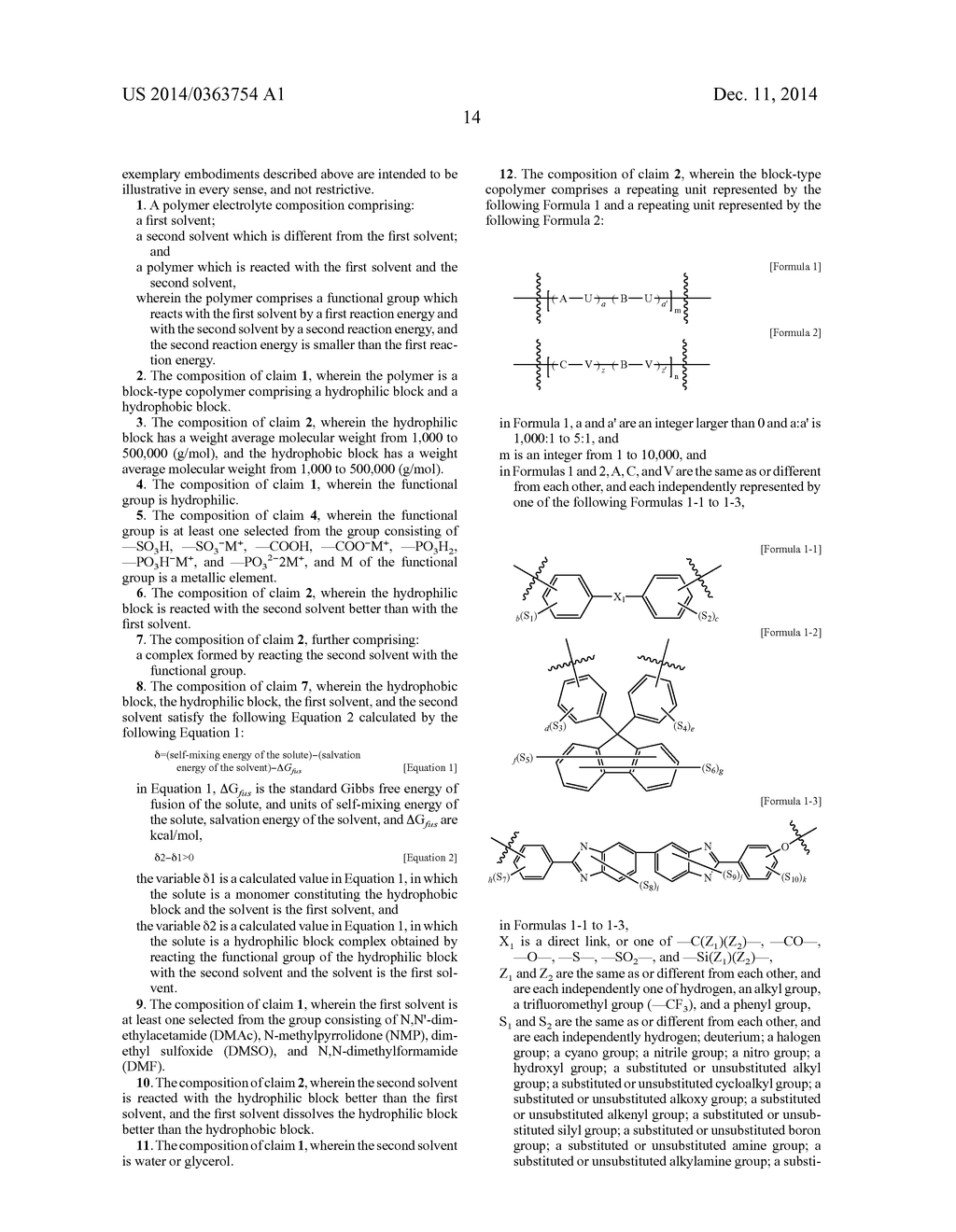 POLYMER ELECTROLYTE COMPOSITION, ELECTROLYTE MEMBRANE, MEMBRANE-ELECTRODE     ASSEMBLY AND FUEL CELL - diagram, schematic, and image 16