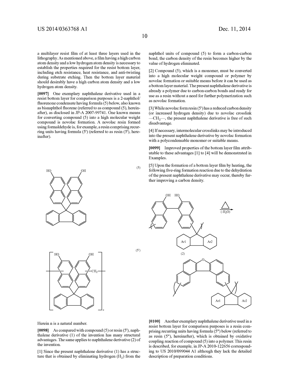 NAPHTHALENE DERIVATIVE, RESIST BOTTOM LAYER MATERIAL, AND PATTERNING     PROCESS - diagram, schematic, and image 17