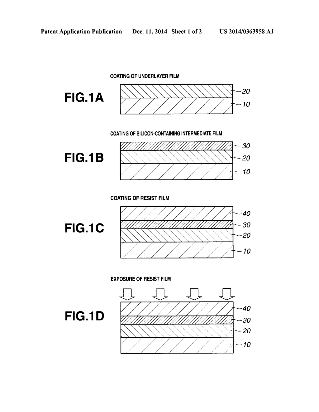 UNDERLAYER FILM-FORMING COMPOSITION AND PATTERN FORMING PROCESS - diagram, schematic, and image 02