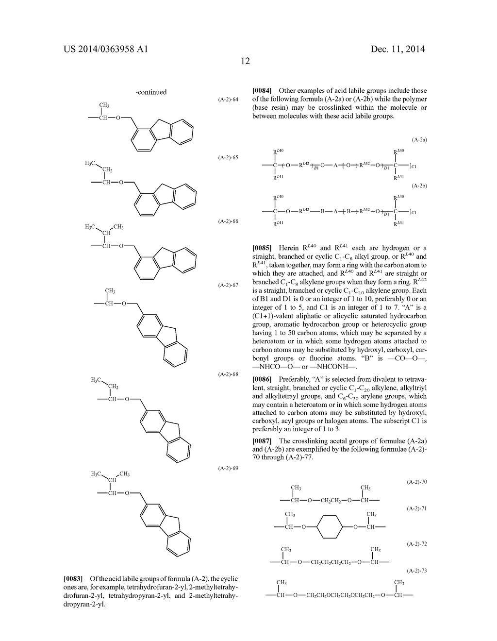 UNDERLAYER FILM-FORMING COMPOSITION AND PATTERN FORMING PROCESS - diagram, schematic, and image 15