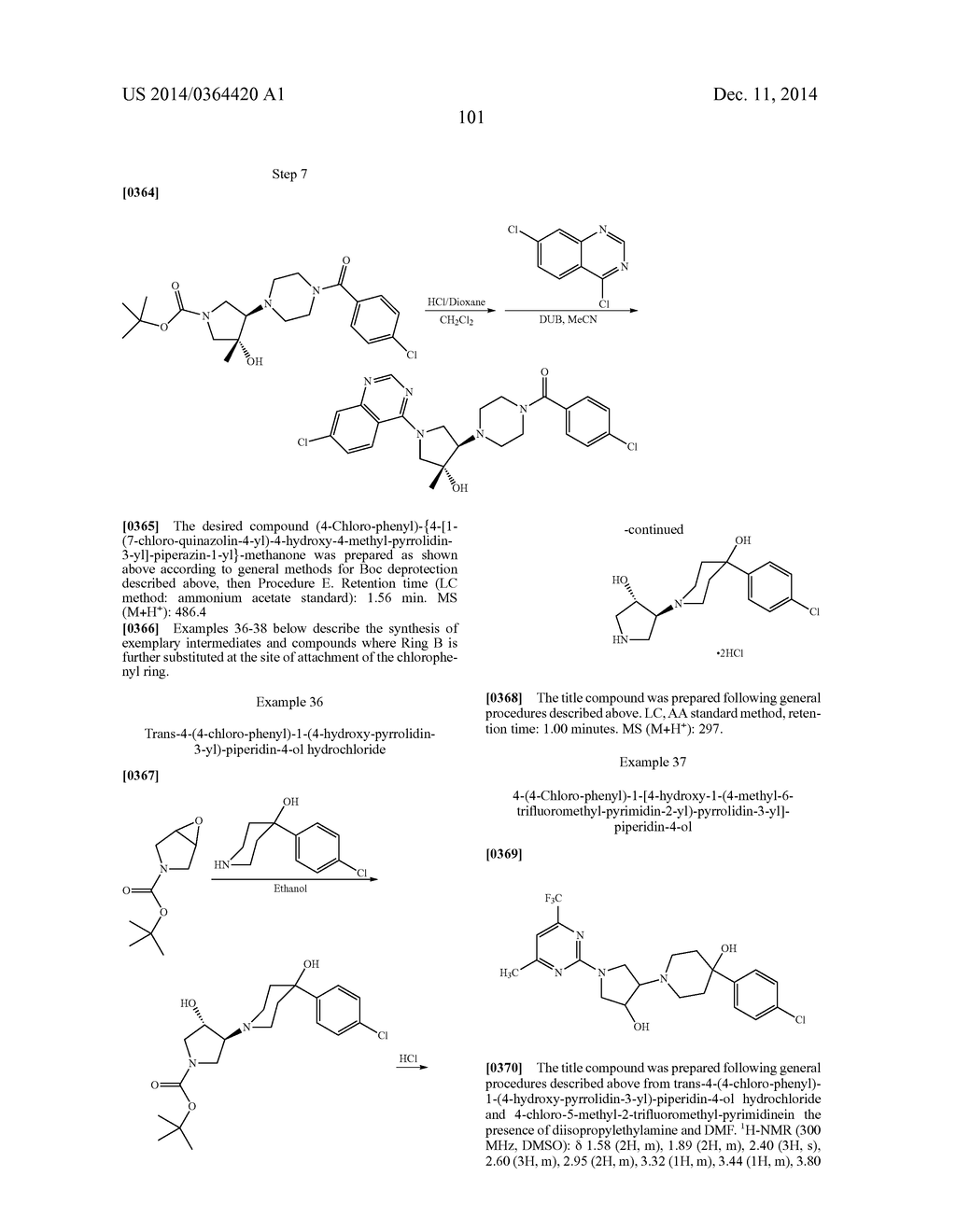 SUBSTITUTED PIPERAZINYL-PYRROLIDINE COMPOUNDS USEFUL AS CHEMOKINE RECEPTOR     ANTAGONISTS - diagram, schematic, and image 102