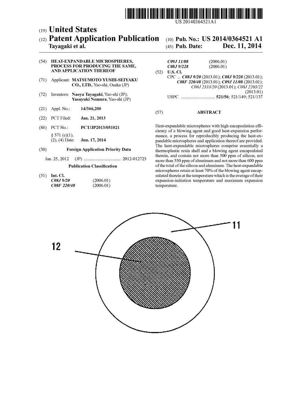 HEAT-EXPANDABLE MICROSPHERES, PROCESS FOR PRODUCING THE SAME, AND     APPLICATION THEREOF - diagram, schematic, and image 01