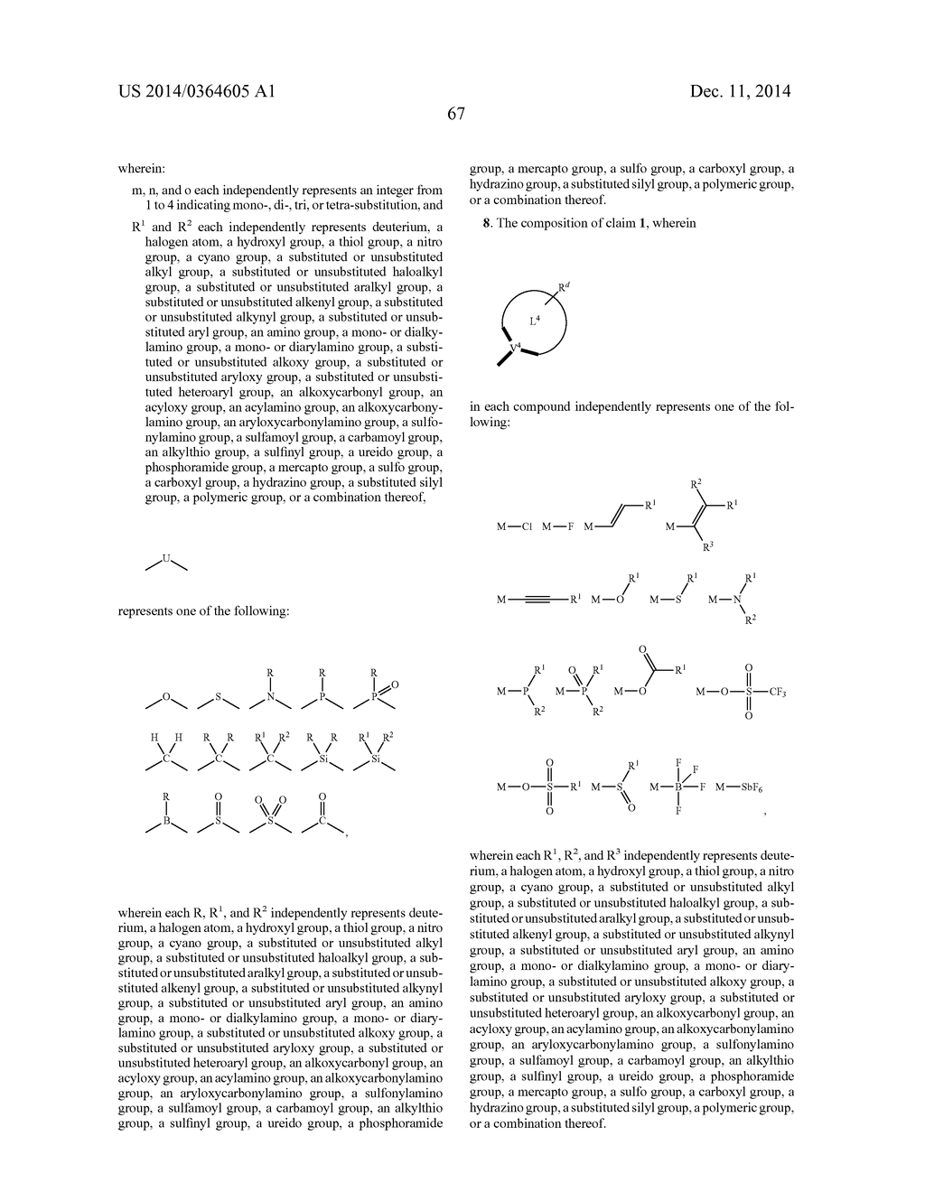 PHOSPHORESCENT TETRADENTATE METAL COMPLEXES HAVING MODIFIED EMISSION     SPECTRA - diagram, schematic, and image 78